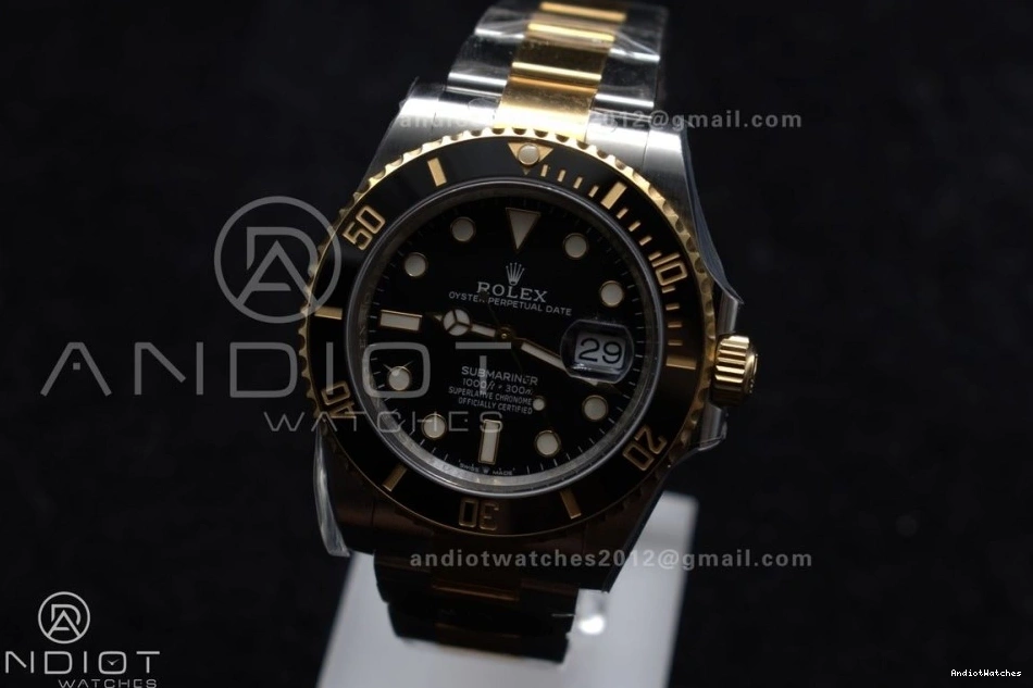 Submariner Ceramic Unique LN Steel YG VR 1135 Black SS Edition Best 1:1 Clean 904L 126613 0418